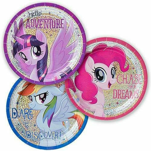 Amscan BIRTHDAY: JUVENILE Prismatic Friendship Adventures My Little Pony Dessert Plates 8ct