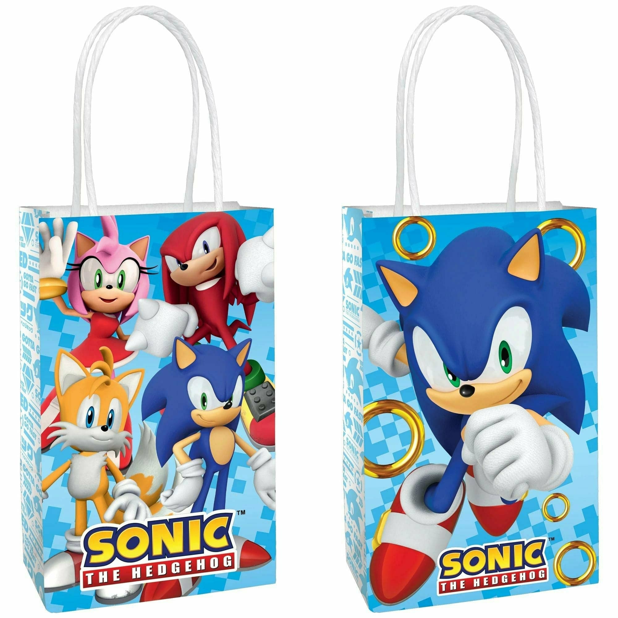 Amscan BIRTHDAY: JUVENILE Sonic Printed Paper Kraft Bag