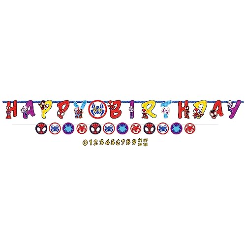 Amscan BIRTHDAY: JUVENILE Spidey and Friends Personalized Party Banner Kit