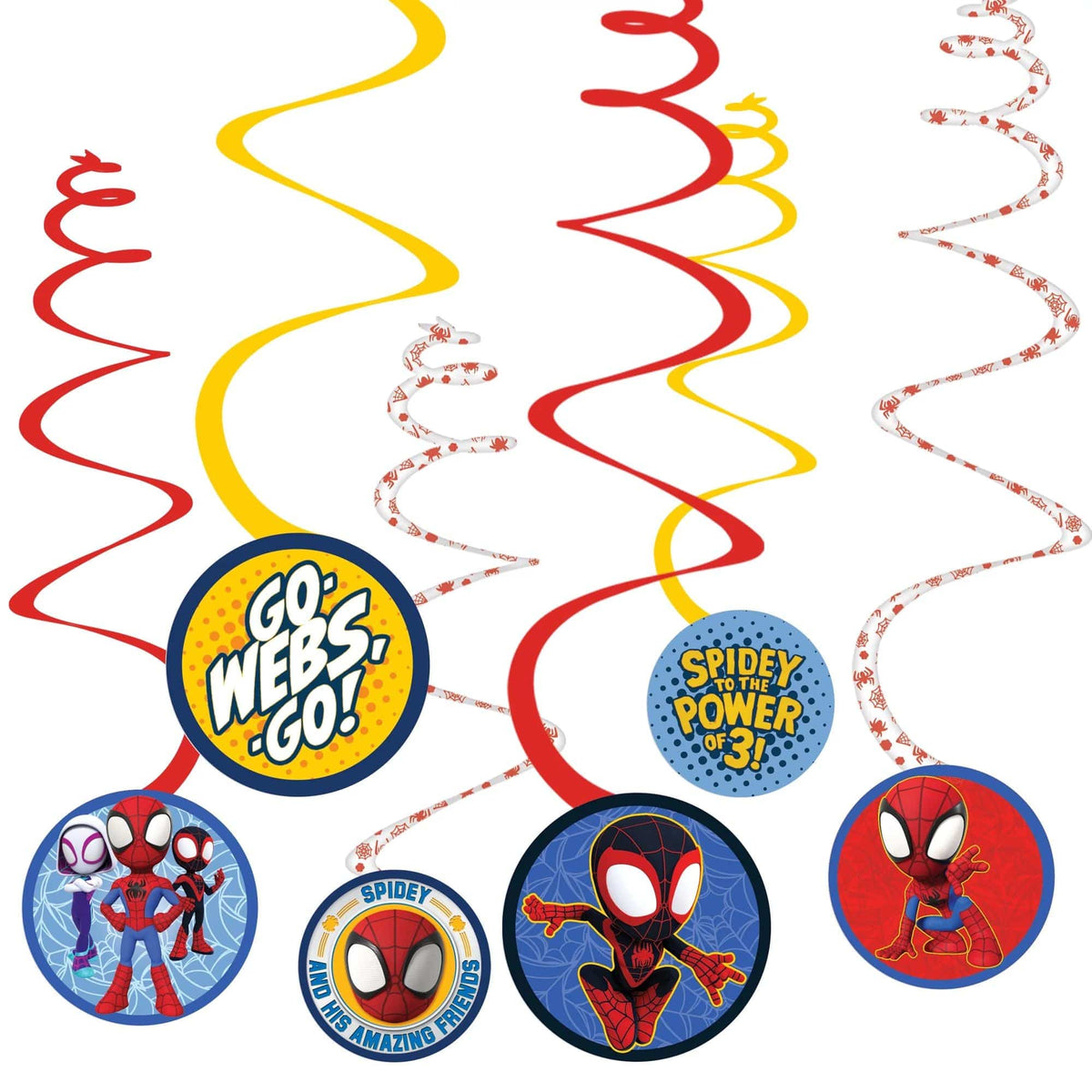 Amscan BIRTHDAY: JUVENILE Spidey &amp; His Amazing Friends Spiral Decorations