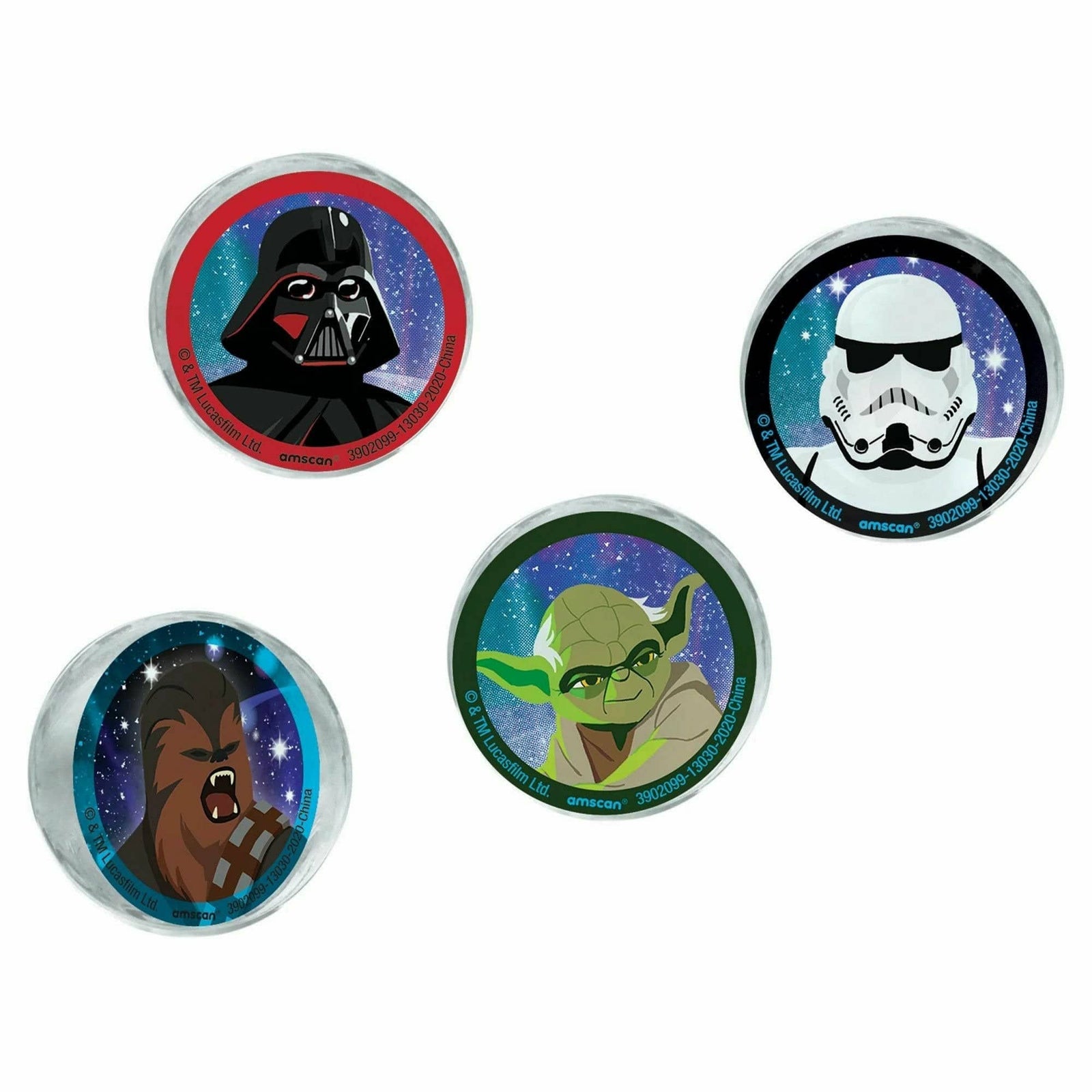 Amscan BIRTHDAY: JUVENILE Star Wars Galaxy of Adventures Bounce Balls