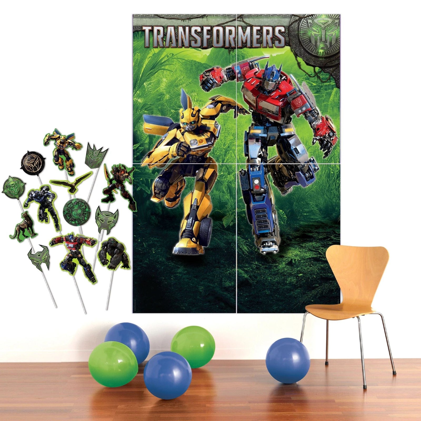 Amscan BIRTHDAY: JUVENILE Transformers: Rise Of The Beasts Scene Setter With Props