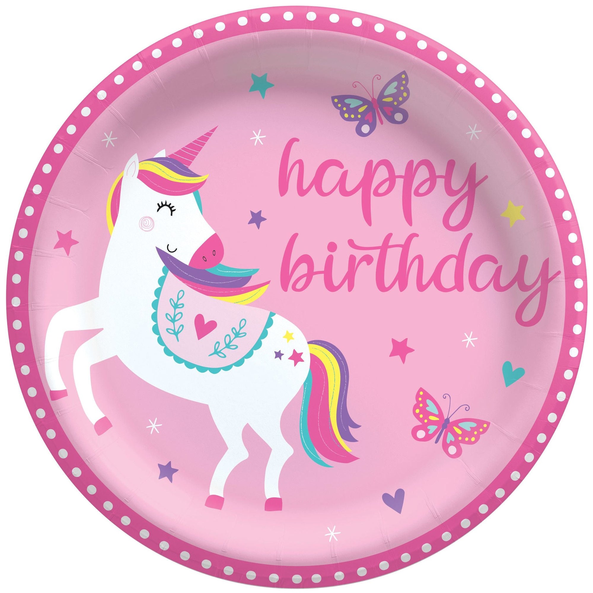 Amscan BIRTHDAY: JUVENILE Unicorn Birthday 8 1/2" Plates