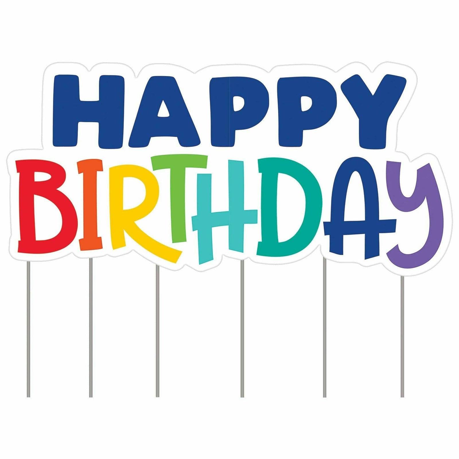 Amscan BIRTHDAY Multi-Color Birthday Yard Sign