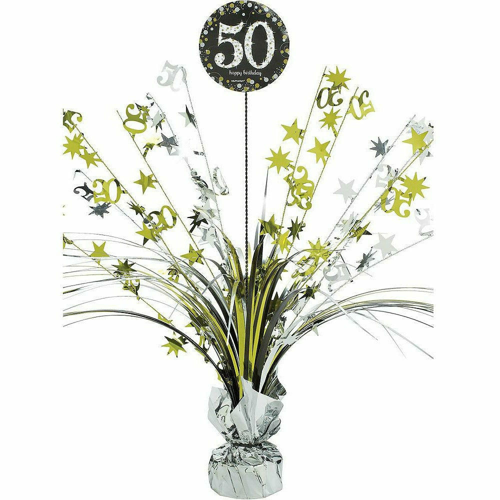 Amscan BIRTHDAY: OVER THE HILL 50th Birthday Spray Centerpiece - Sparkling Celebration