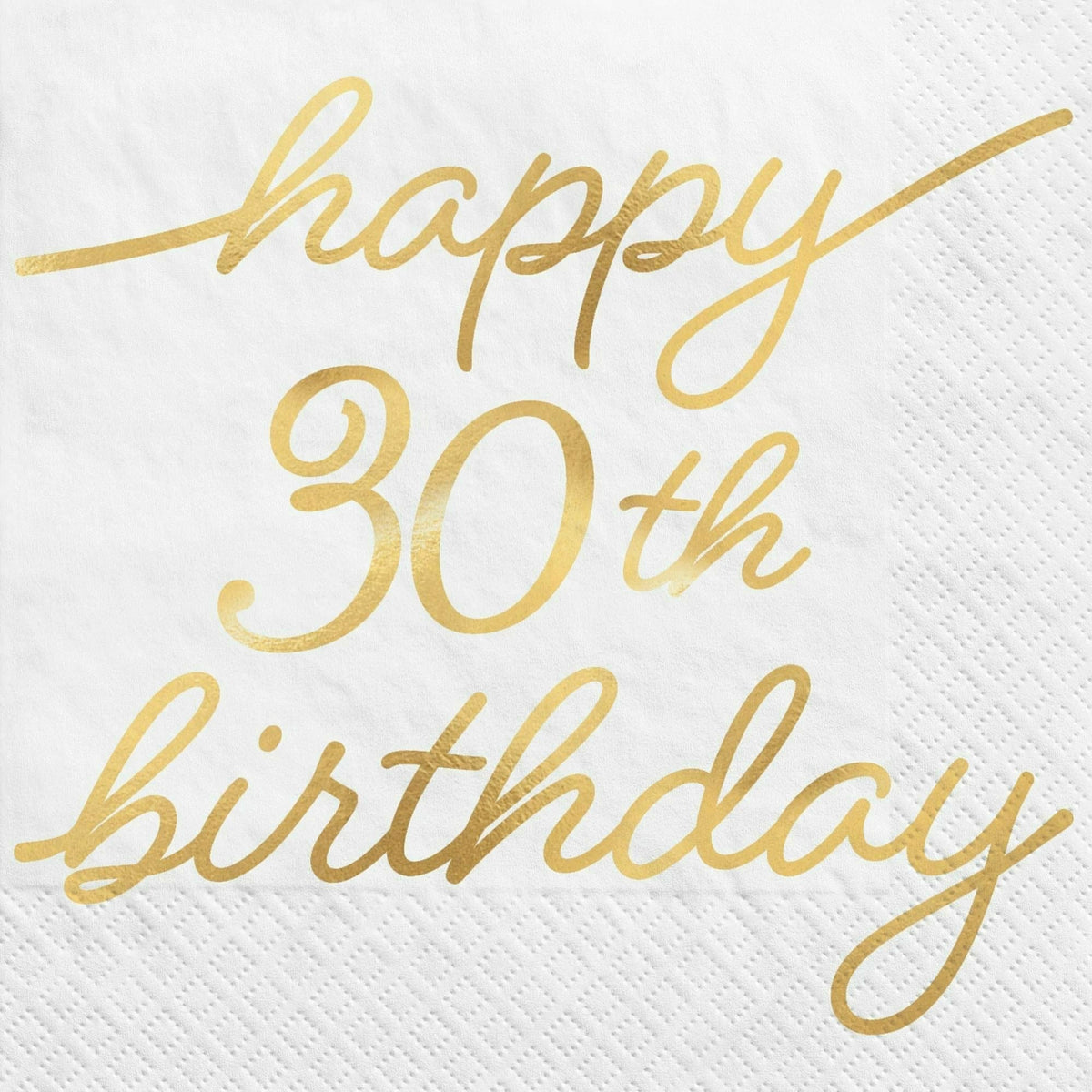 Amscan BIRTHDAY: OVER THE HILL Golden Age Birthday 30th Beverage Napkins