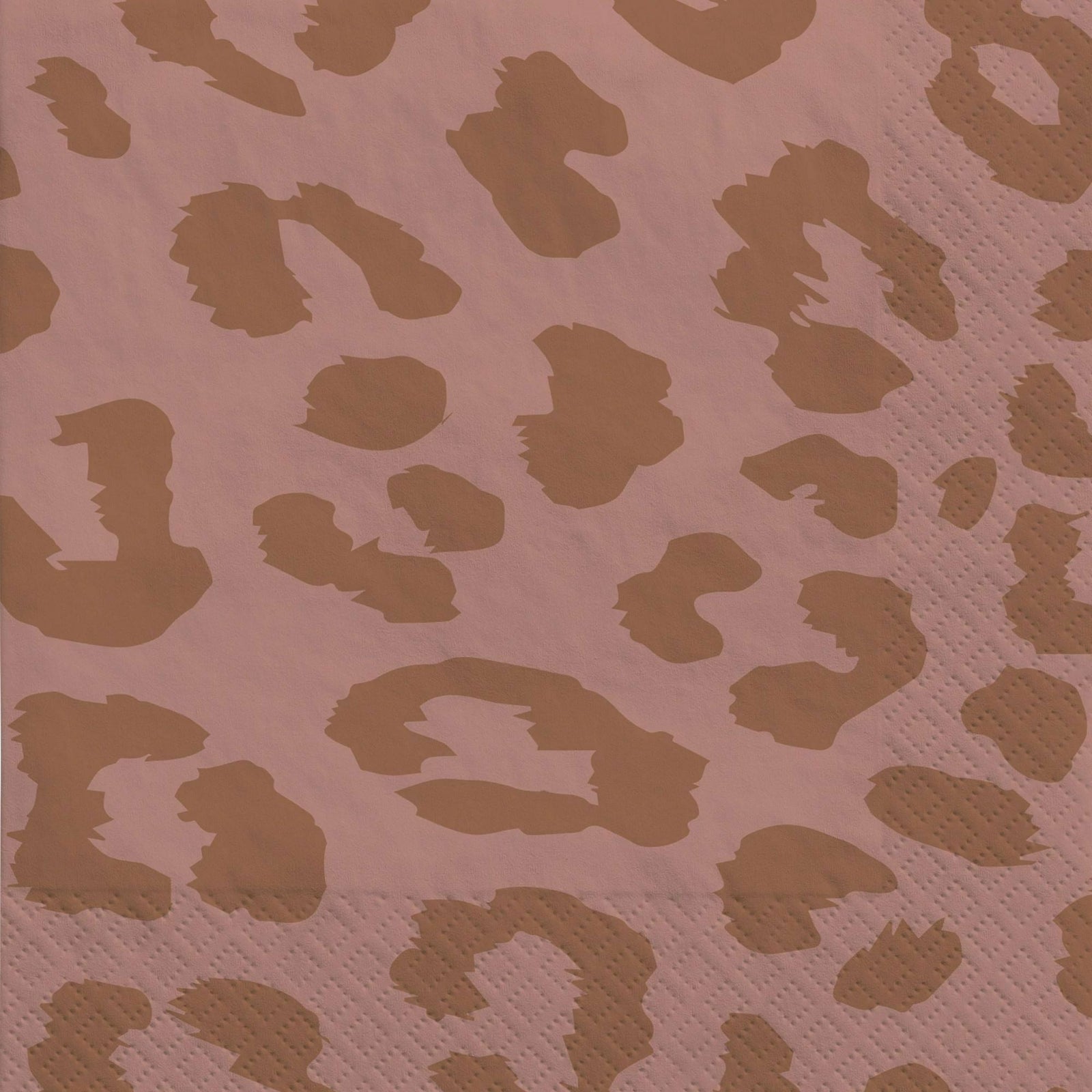 Amscan BIRTHDAY Rose Gold Leopard Beverage Napkins