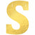 Amscan BIRTHDAY S Create Your Own Letter Banner - Gold