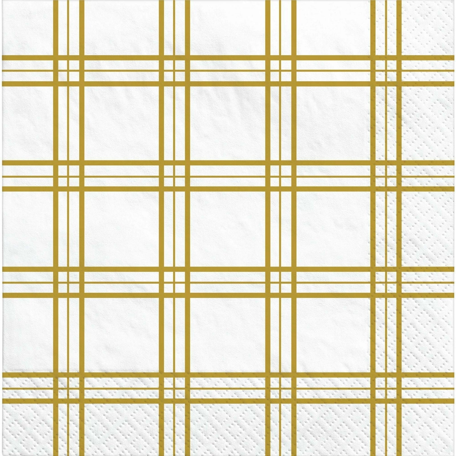 Amscan BOUTIQUE NAPKINS Gold Motifs Beverage Napkins