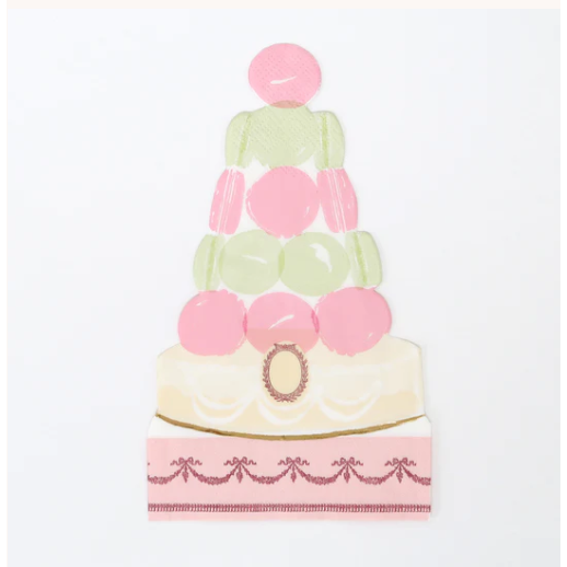 Amscan BOUTIQUE NAPKINS Ladurée Paris Macaron Pyramid Napkins