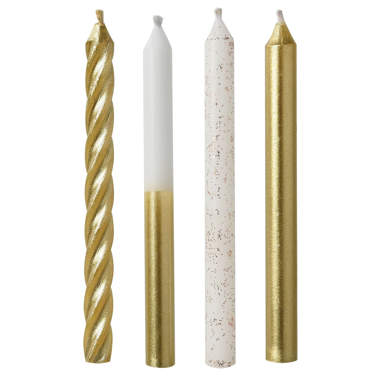 Amscan CANDLES Gold Metallic Mix Candles