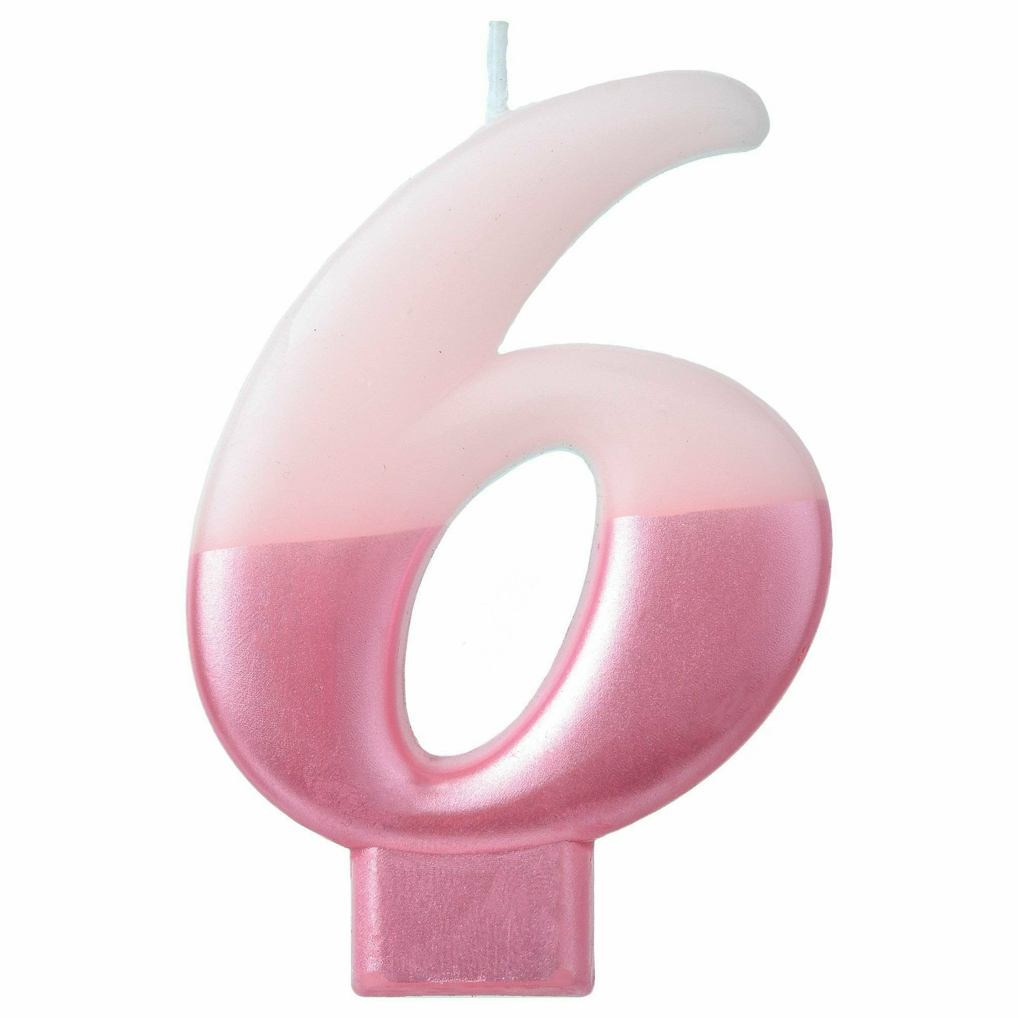 Amscan CANDLES Pink #6 Candle