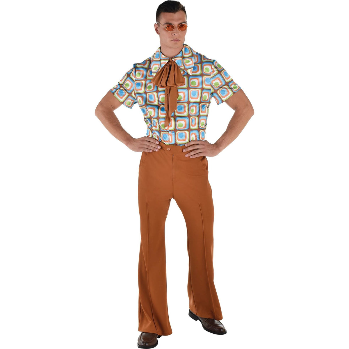 Amscan COSTUMES 60&#39;s Collared Shirt &amp; Pants Set - Men&#39;s L/XL