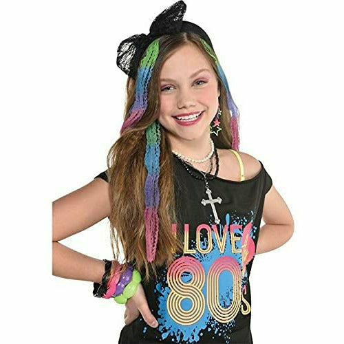 Amscan COSTUMES: ACCESSORIES 80&#39;s Crimped Hair Extensions