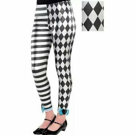 Amscan COSTUMES: ACCESSORIES Child M/L Storybook Dark Alice Leggings