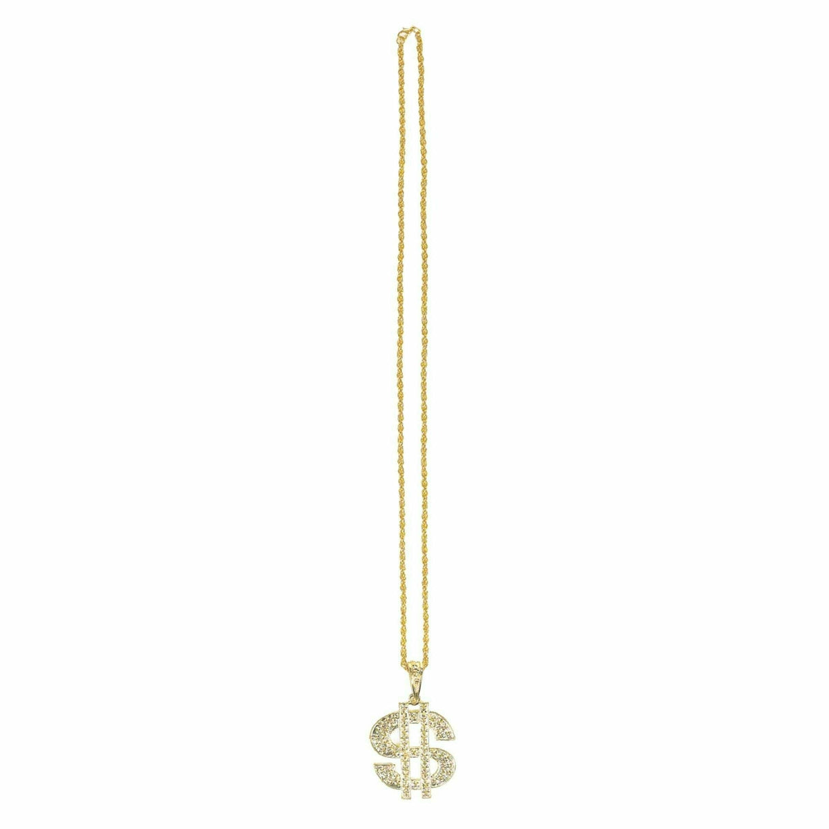 Amscan COSTUMES: ACCESSORIES Gold Dollar Sign Casino Necklace