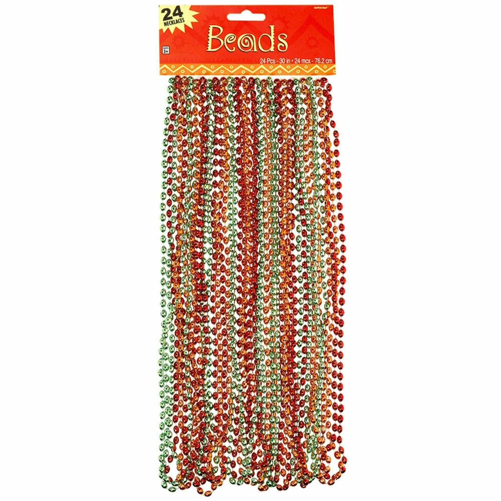 Amscan COSTUMES: ACCESSORIES Metallic Bead Necklaces