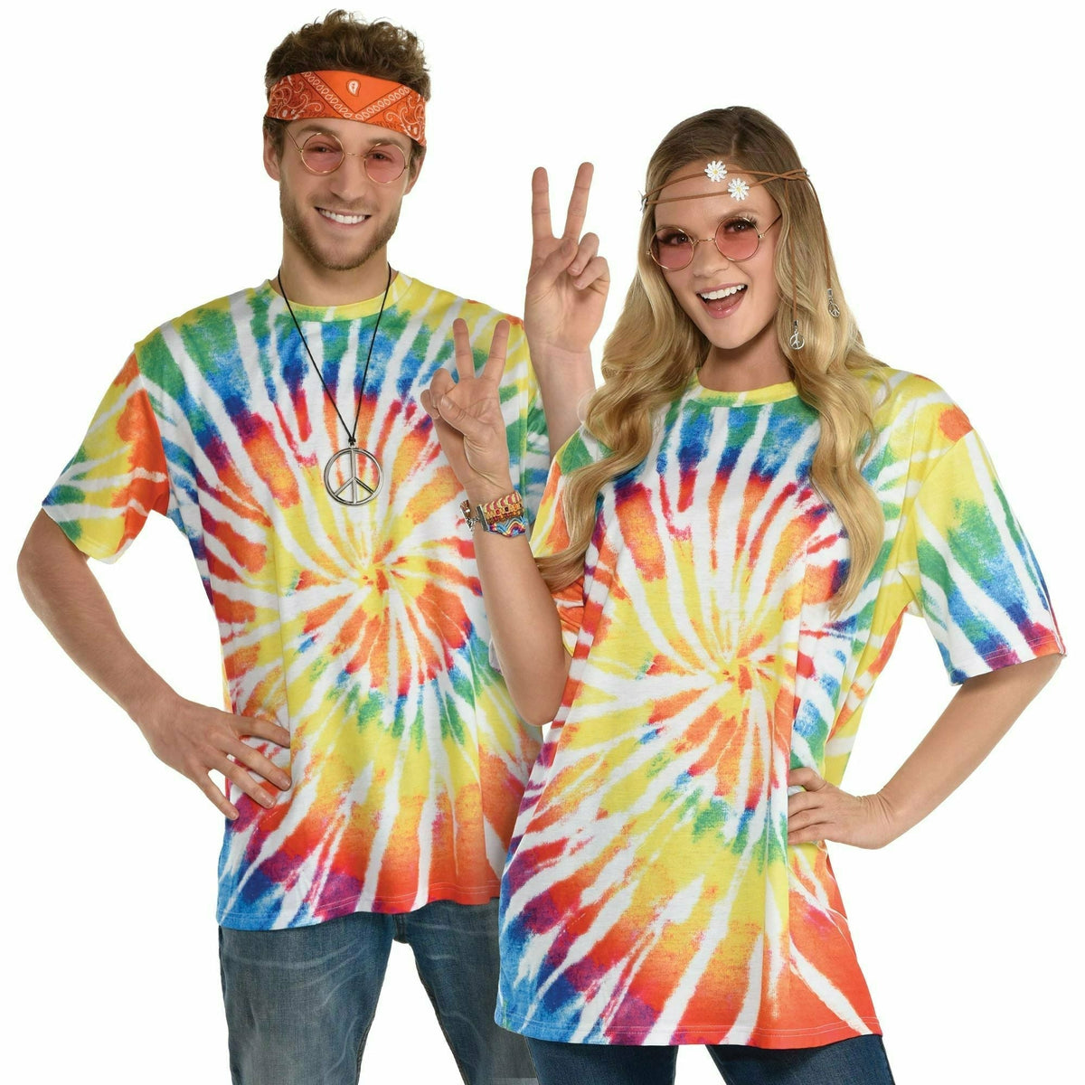 Amscan COSTUMES: ACCESSORIES S/M 60&#39;s Tie Dye Shirt