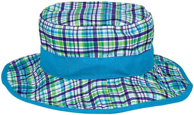 Amscan COSTUMES: HATS Child&#39;s Blue Plaid Bucket Hat