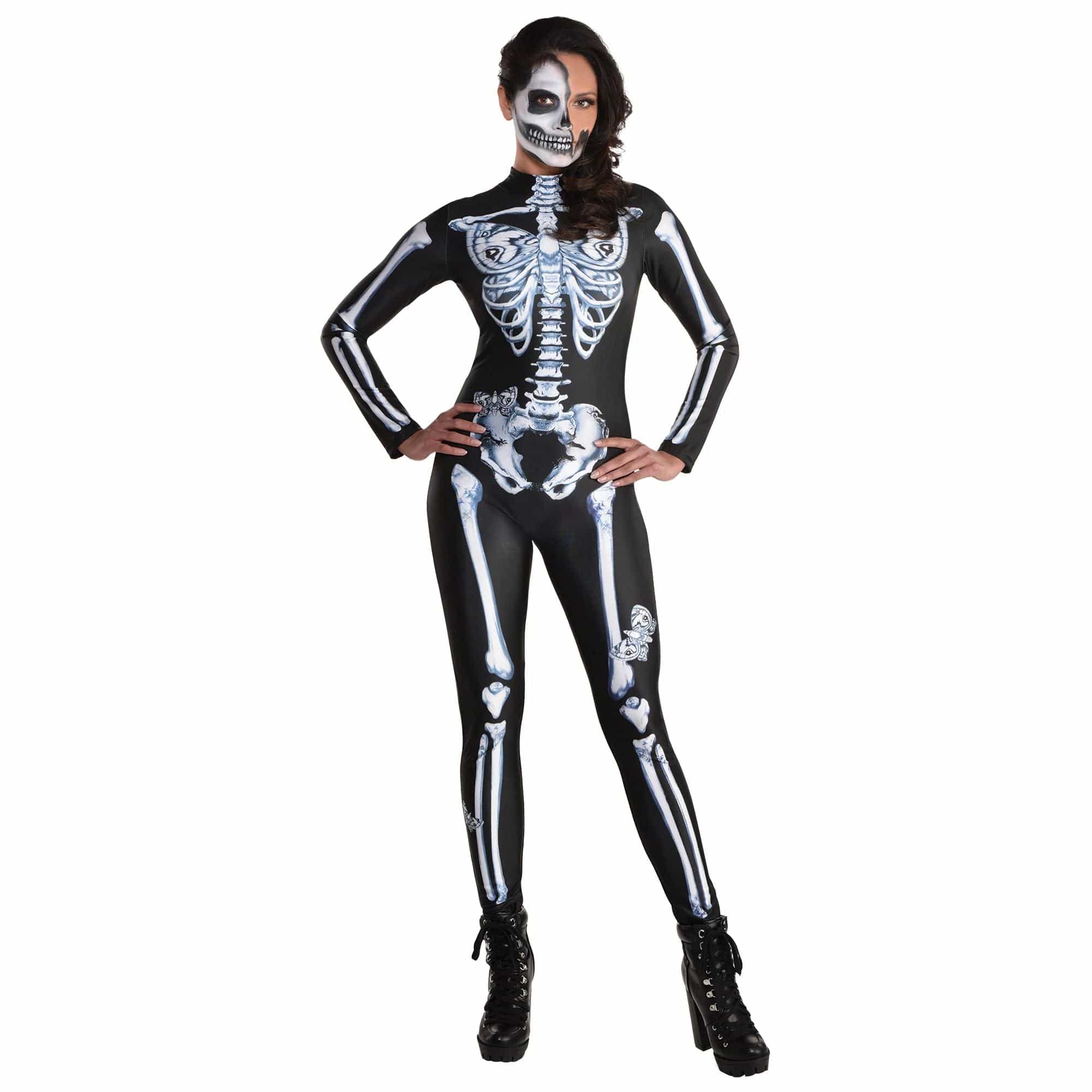 Amscan COSTUMES Large/ X-Large Skeleton Catsuit - Large/ X-Large