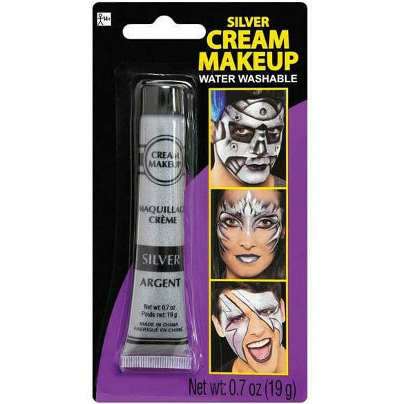 Amscan COSTUMES: MAKE-UP Silver Metallic Makeup Cream