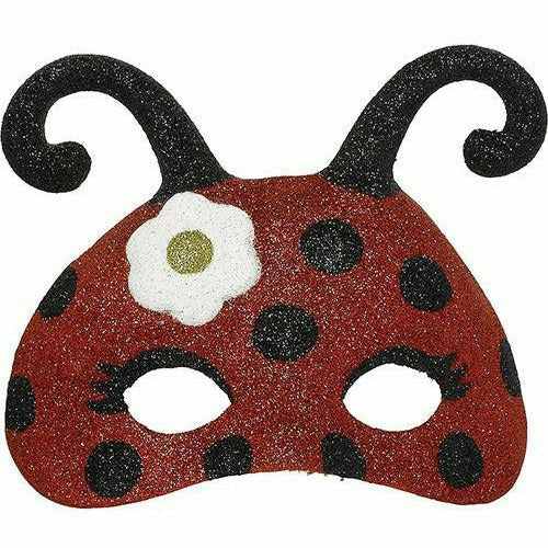 Amscan COSTUMES: MASKS Child Glitter Ladybug Mask