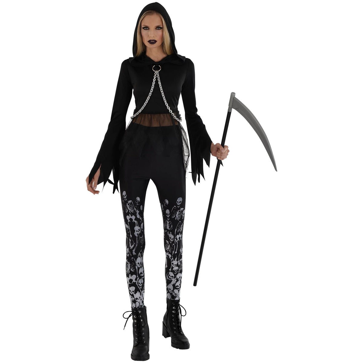 Amscan COSTUMES Medium (6-8) Women&#39;s Goth Reaper Costume