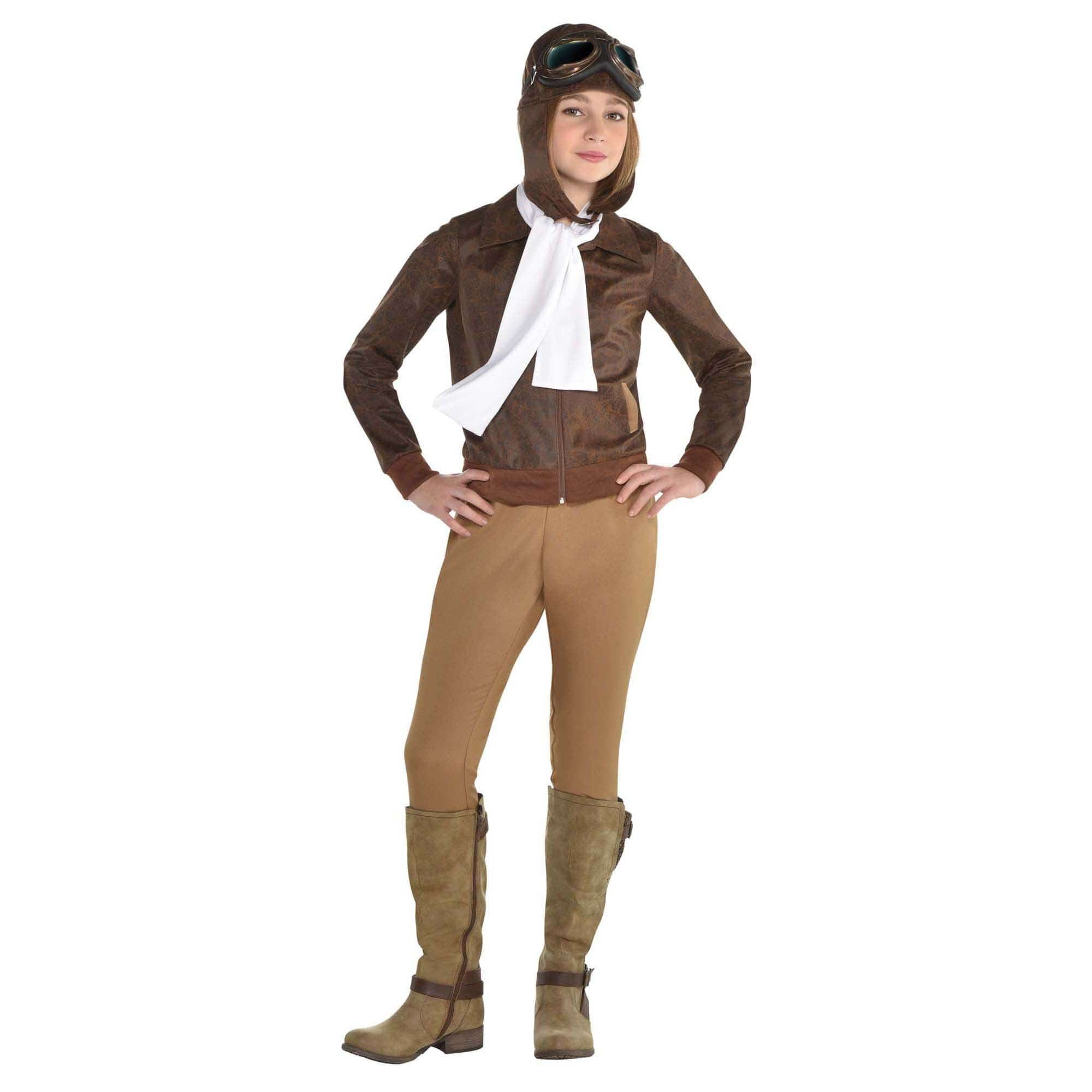 Amscan COSTUMES Medium (8-10) Amelia Earhart Costume