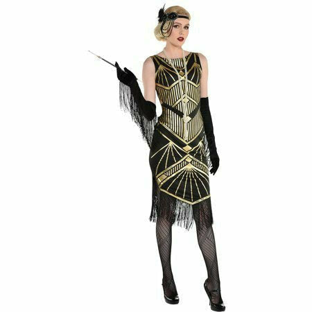 Amscan COSTUMES Roaring 20&#39;s Flapper - Large 10-12