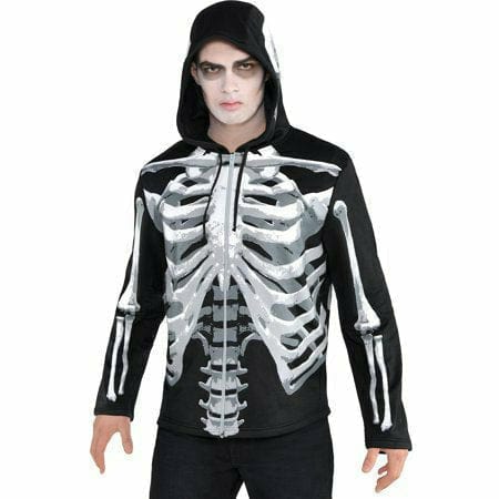 Amscan COSTUMES S/M Black and Bone Hoodie