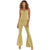 Amscan COSTUMES Small/Medium Gold Metallic Disco Jumpsuit