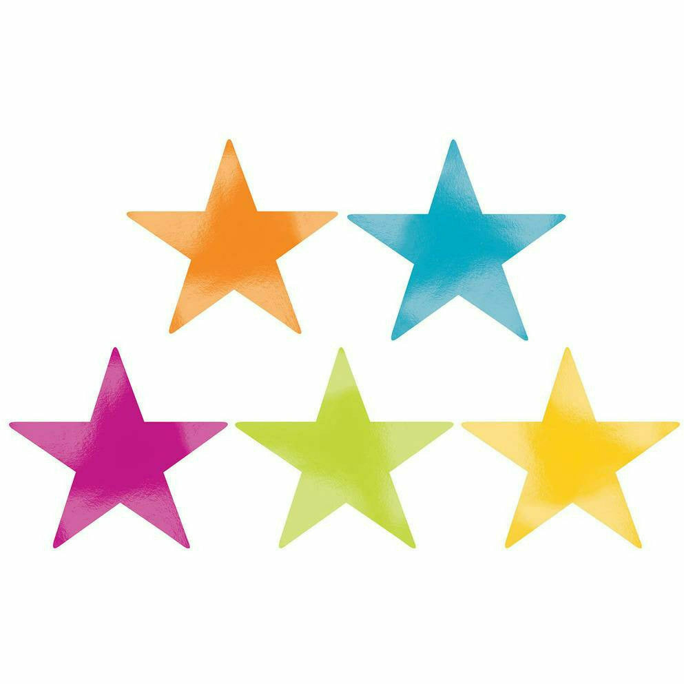 Amscan DECORATIONS 9'' STAR CUTOUTS MULTI