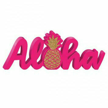 Amscan DECORATIONS Aloha Standing Word Sign