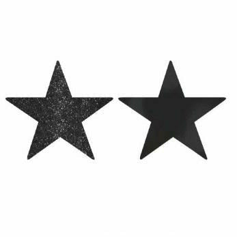 Amscan DECORATIONS Black Star Cutout 5"