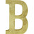 Amscan DECORATIONS Glitter Gold Letter B Sign