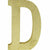 Amscan DECORATIONS Glitter Gold Letter D Sign