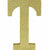 Amscan DECORATIONS Glitter Gold Letter T Sign