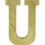 Amscan DECORATIONS Glitter Gold Letter U Sign