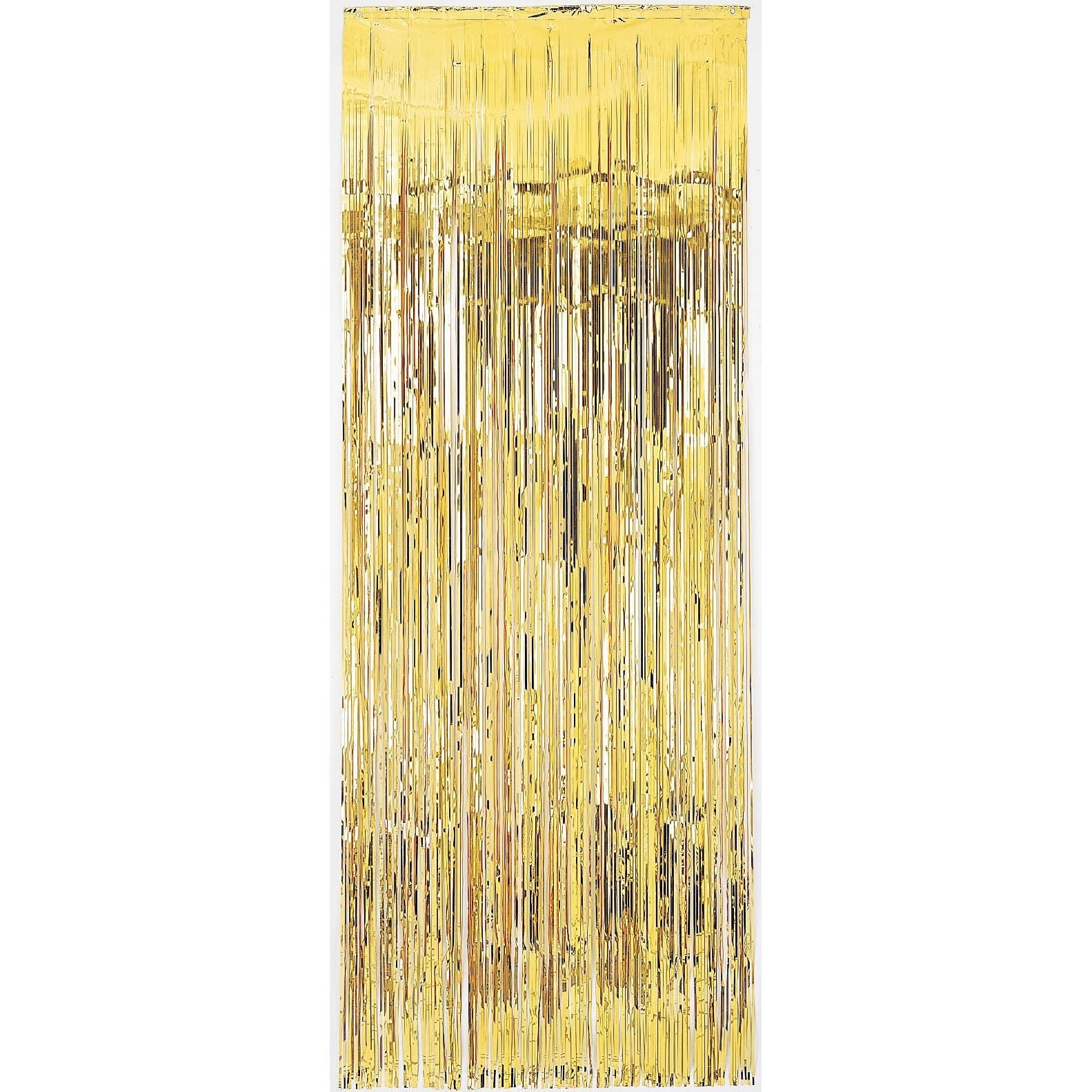 Amscan DECORATIONS Gold Metallic Curtain