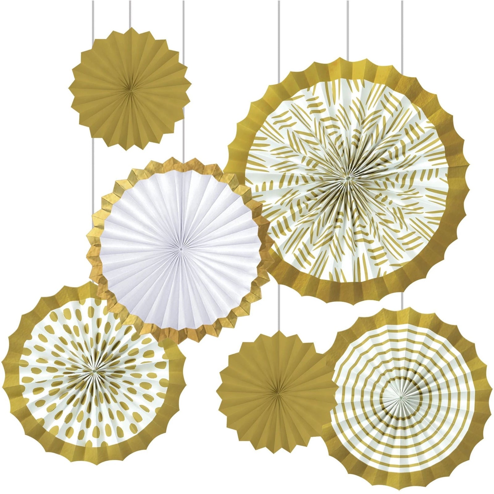 Amscan DECORATIONS Gold Motifs Fan Decorating Kit