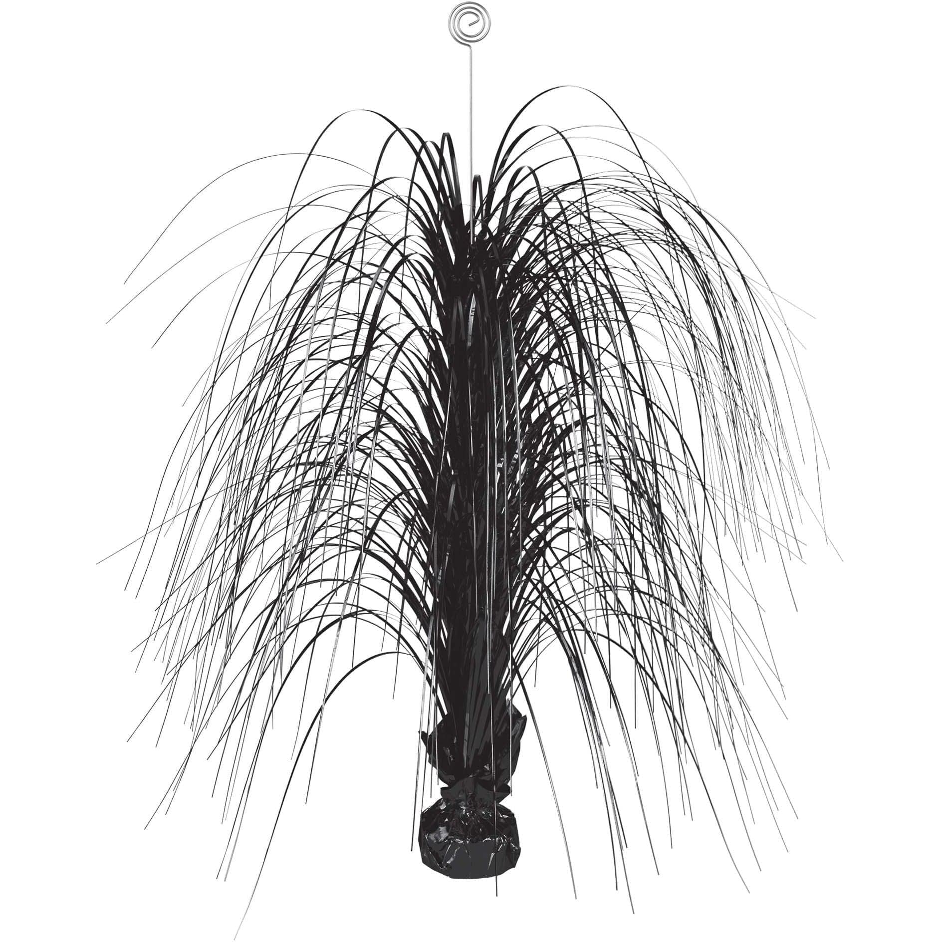 Amscan DECORATIONS Large Foil Spray Centerpiece - Jet Black