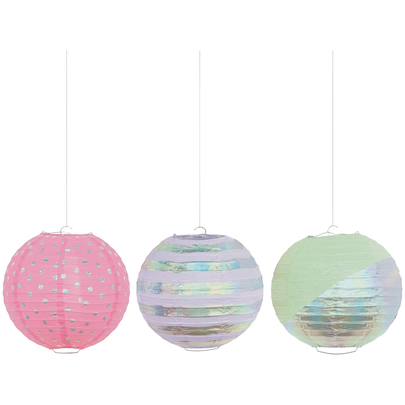 Amscan DECORATIONS Opalescent Foil Lanterns