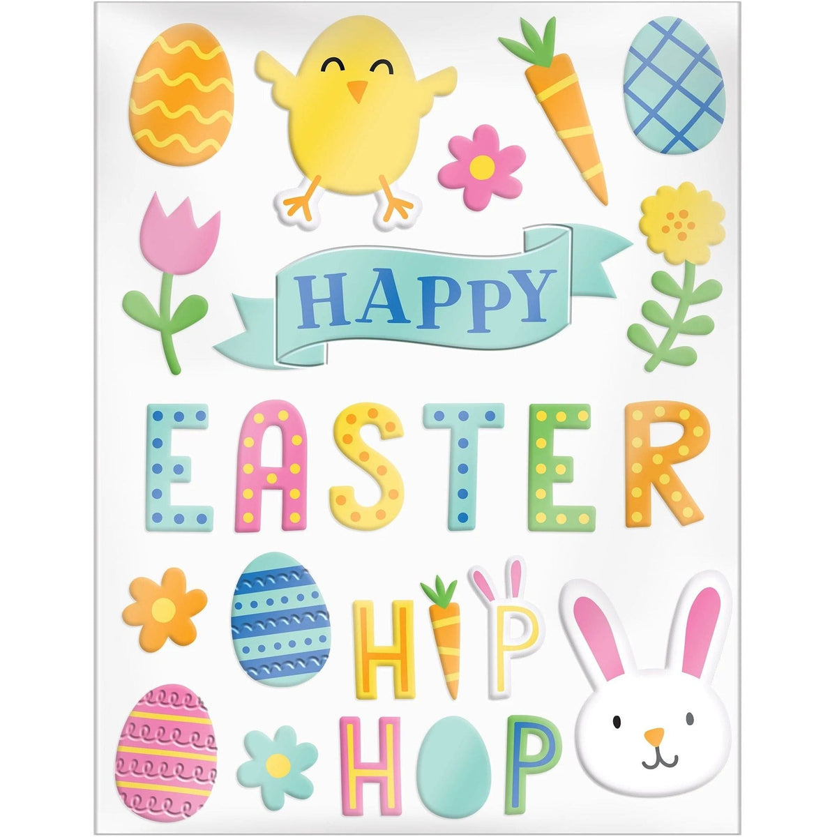 AMSCAN Easter Gel Clings