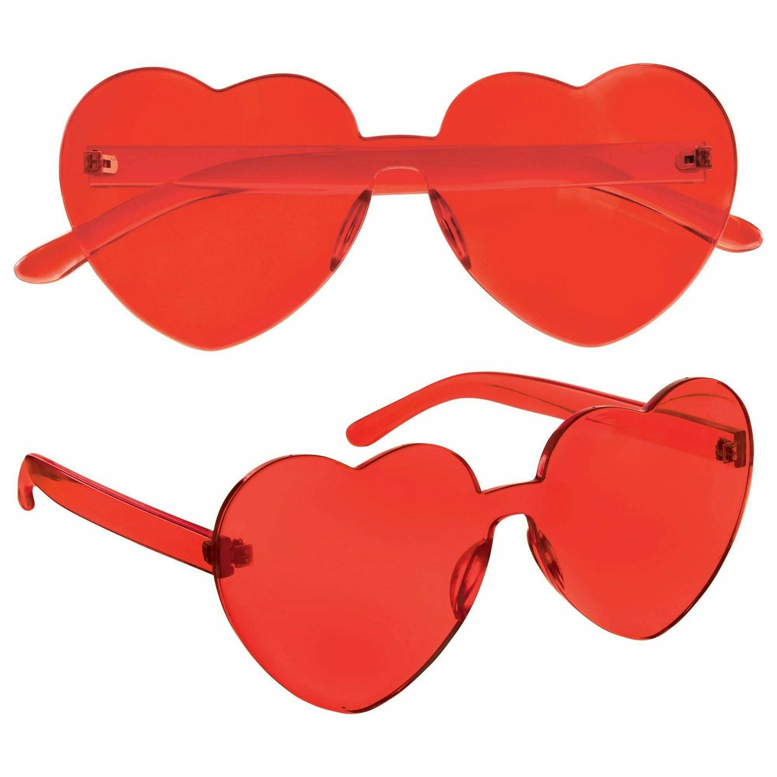 Amscan Frameless Heart Shaped Glasses