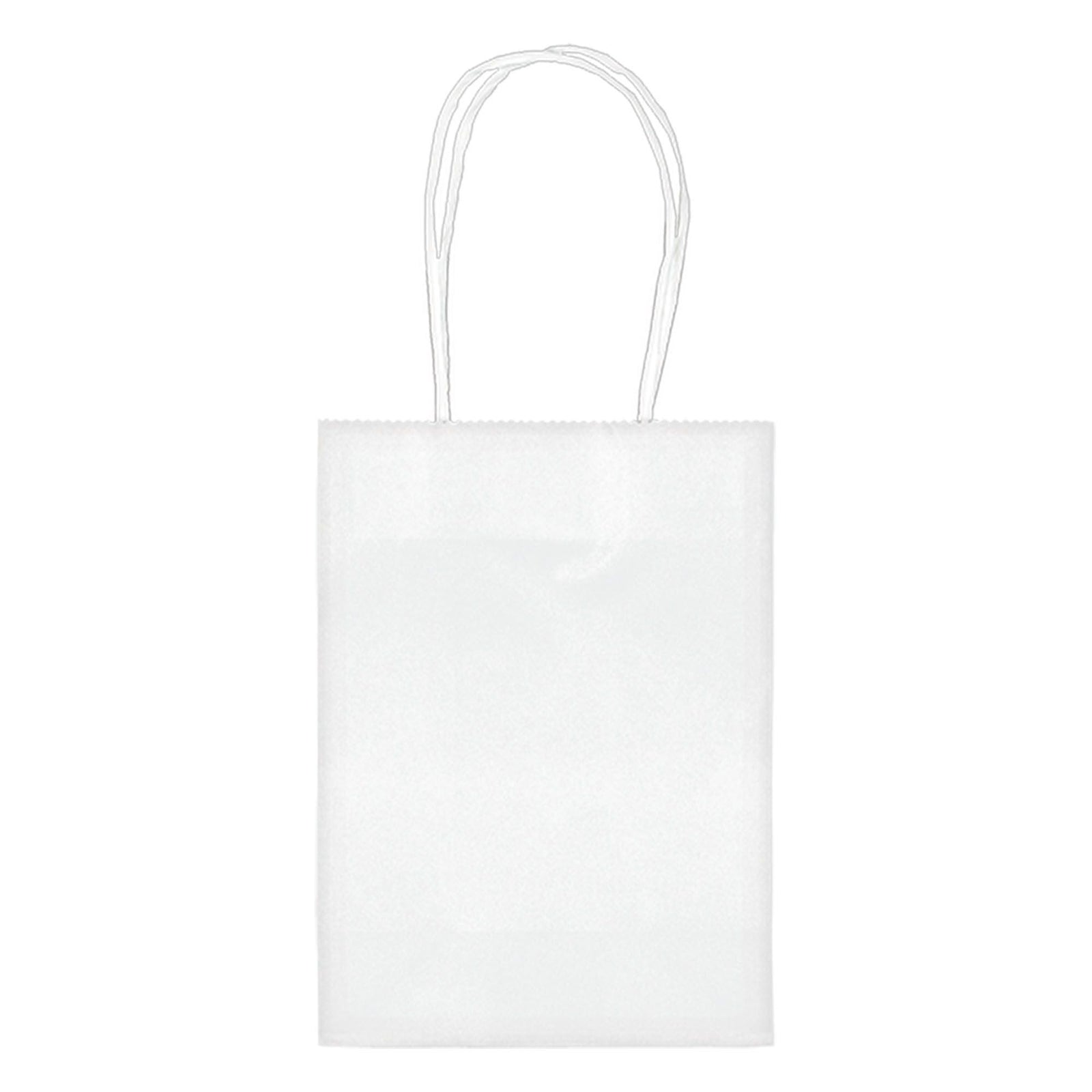 Amscan GIFT WRAP Kraft Bag - White