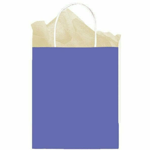 Amscan GIFT WRAP PURPLE KRAFT BAG MED