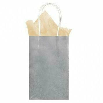 Amscan GIFT WRAP Silver Gift Bag 10ct