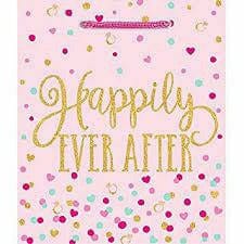 Amscan GIFT WRAP SMALL HAPPILY EVER AFTER GIFTBAG