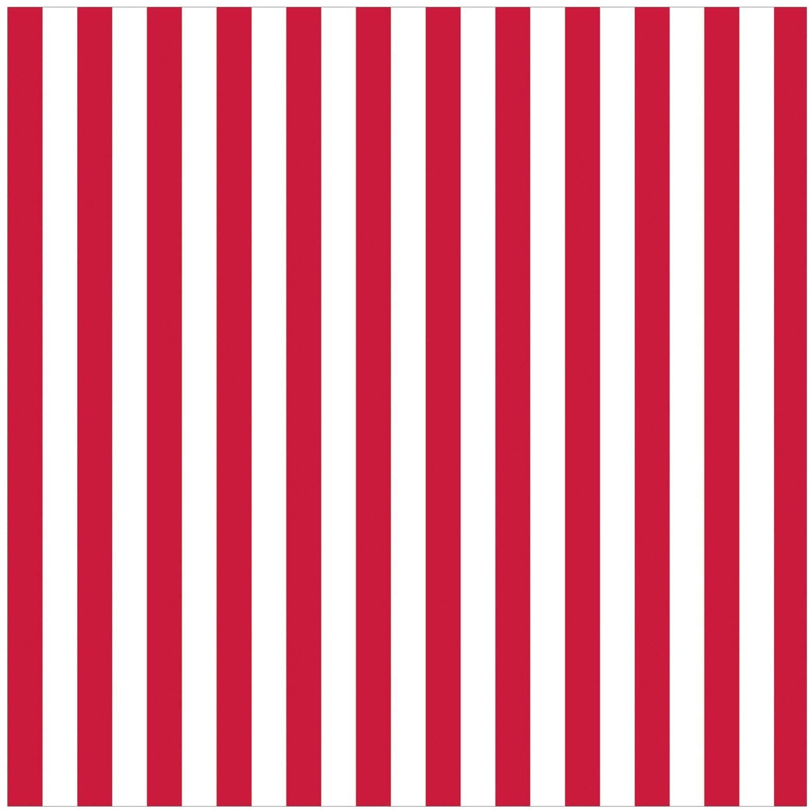 Amscan GIFT WRAP Stripe - Red Printed Jumbo Gift Wrap