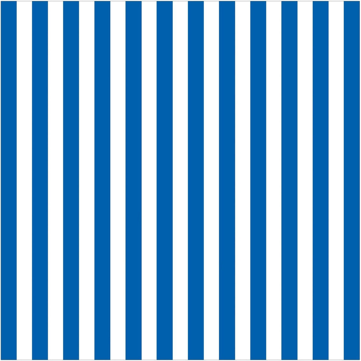 Amscan GIFT WRAP Stripe - Royal Blue Printed Jumbo Gift Wrap